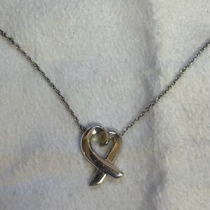 Tiffany & Co. Silver Heart Pendant Necklace